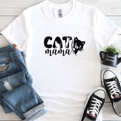Dámské tričko Cat mama