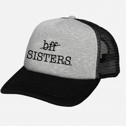 Kšiltovka BFF SISTERS Trucker Grey