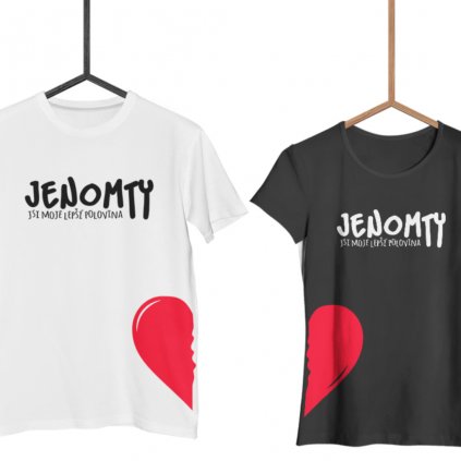Párová trička Jenomty (cena za obě trička)