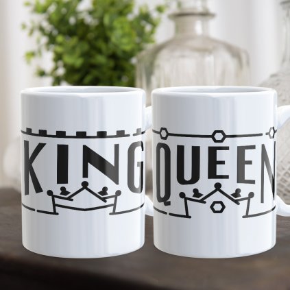 Párové hrnečky King & Queen line (cena za oba)