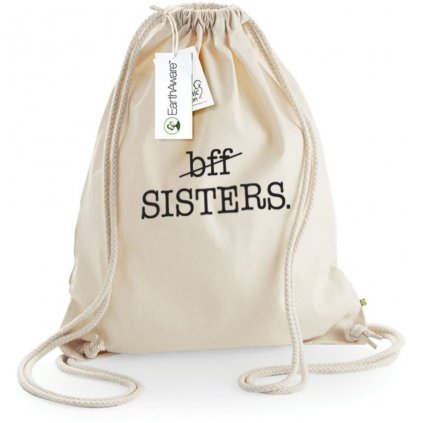 Bavlněný organic vak BFF SISTERS (cena za jeden kus)