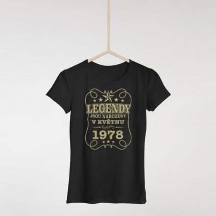 Legendy jsou narozeny - Dámské tričko (Měsíc a rok na přání)
