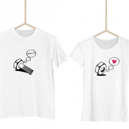 Párová trička Matka a Šroub (cena za obě trička)