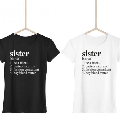 Dictionary definitions - Sister dámské tričko