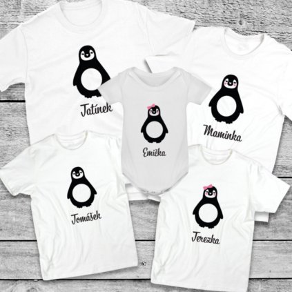Vlastní potisk - Penguins Family