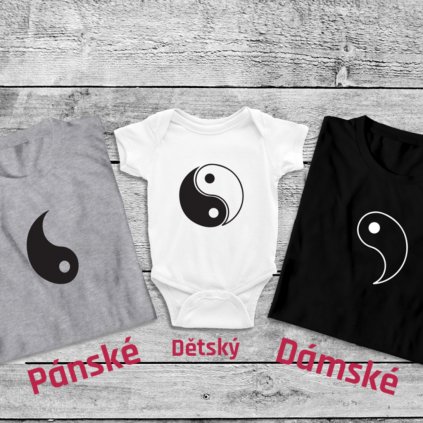 Set triček Ying Yang