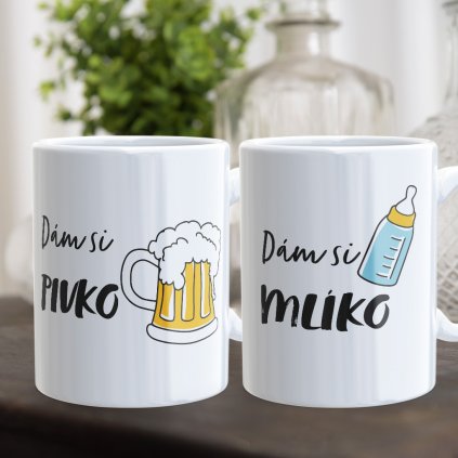 8 pivko mliko hrnky