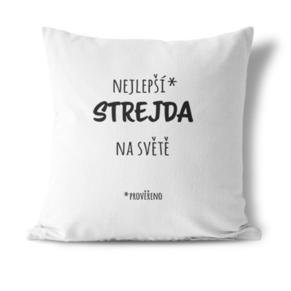 Polštář Nejlepší strejda na světě - prověřeno