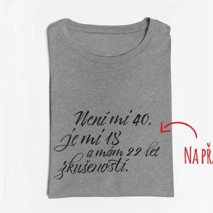 Pánské tričko Není mi XX...
