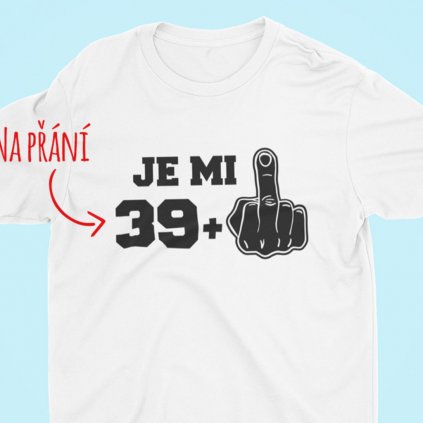 Pánské/Dámské narozeninové tričko Je mi XX+