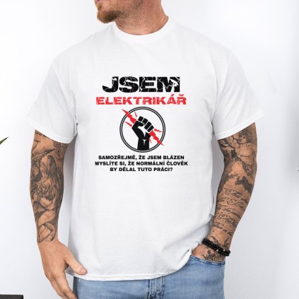 elektrikář blázen white original