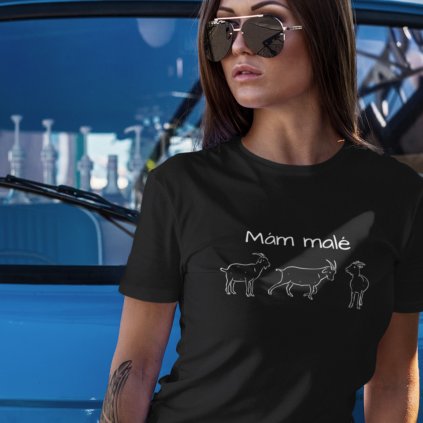 Dámské tričko Mám malé (kozy)