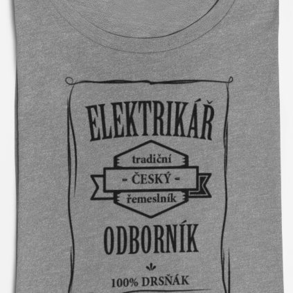 Pánské tričko Odborník - elektrikář