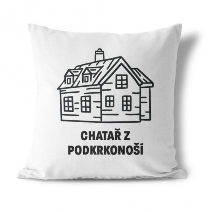 Polštářek Chatař z XXX (potisk na přání)