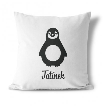 Sada polštářků Penguins family (jméno na přání)