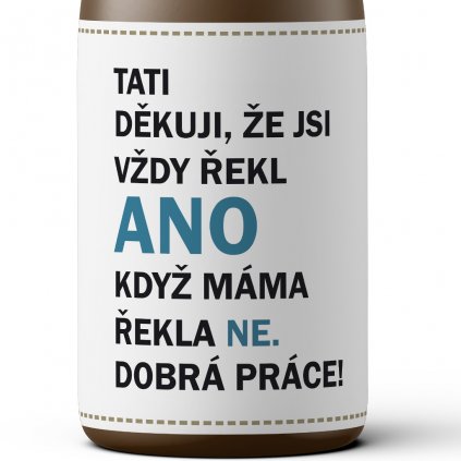 Dárkové pivo Tati děkuji