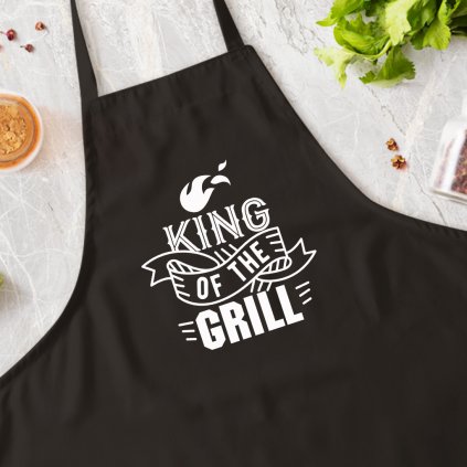 Kuchařská zástěra King of the grill