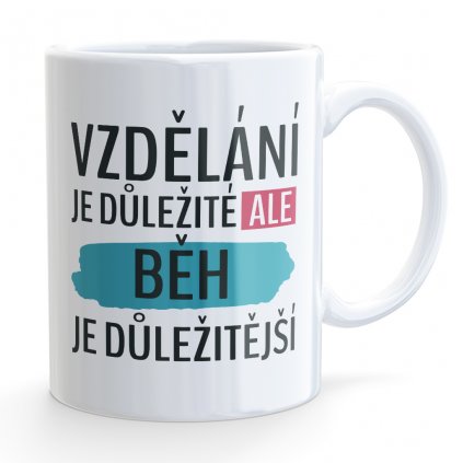 hrnecek bile mockup vzdelani je dulezite beh