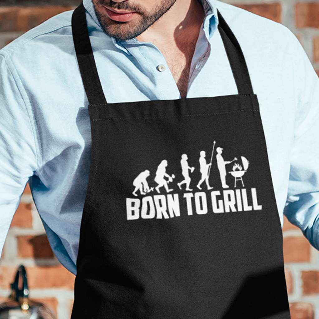 Kuchařská zástěra Born to grill
