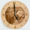 Dřevěně hodiny s vlastní fotografií CLEAN (1+1 ZDARMA)
