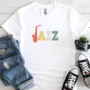 saxophone jazz multicolor white original