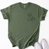 pejsek kocka silueta unisex khaki original