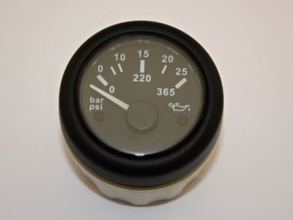 Tlakoměr olej 52 mm 0-25 bar 12-24V