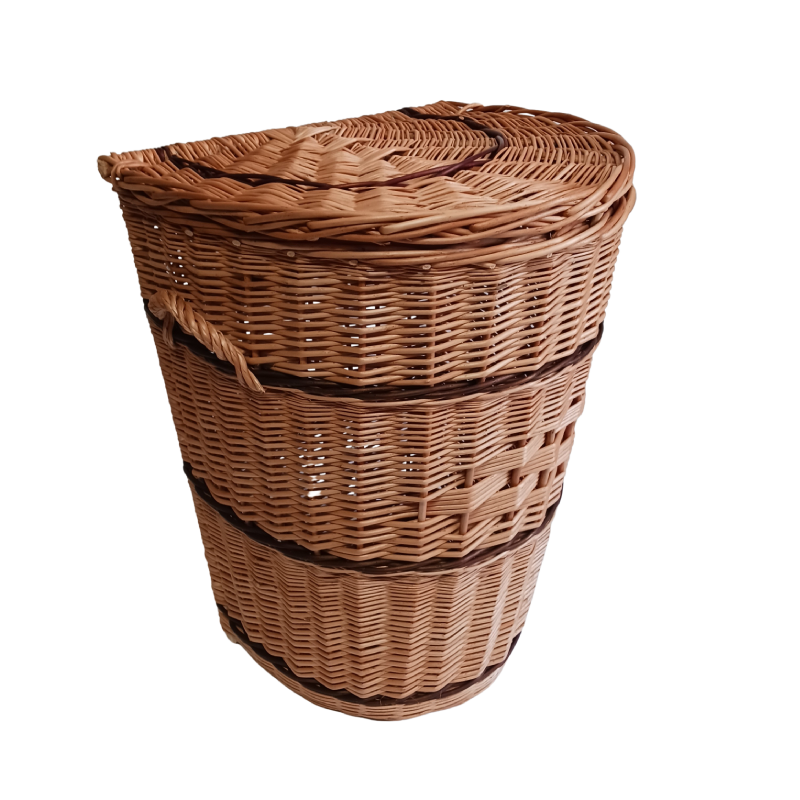 Wicker laundry baskets are moisture resistant and will last for many years with proper care. Thanks to its neutral design, the wicker laundry basket fits into different types of interiors and can be placed almost anywhere - whether it's a bathroom or a ha