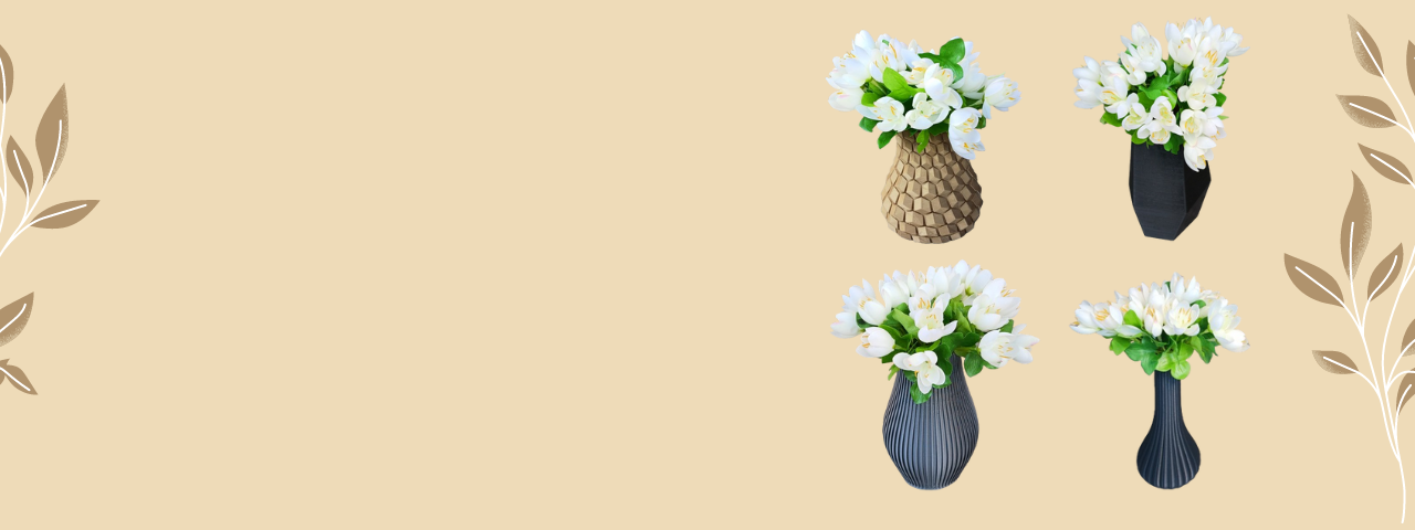 3D tisk vázy jako dekorace na stůl, na okno, na suché květiny a jakékoliv jiné ozdobné tvořivé věci, neváhejte a kupte jako dárek přátelům.