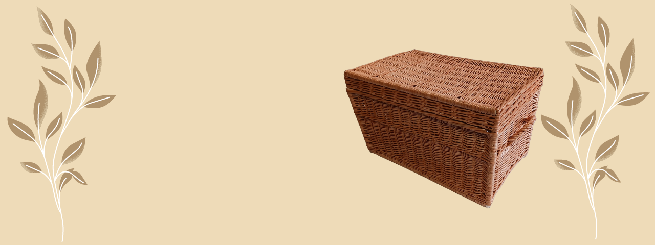 Kvalitní proutěné truhly a kufry, praktický úložná prostor pro vaše špinavé prádlo, povlečení, deky a jiné. Proutěná truhla je vhodná pro uskladnění dřeva ke krbu.