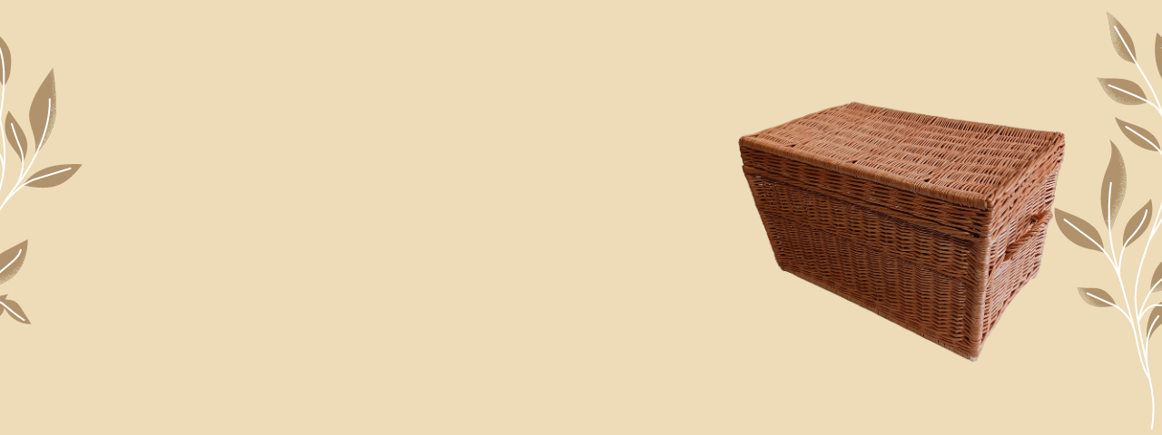 Kvalitní proutěné truhly a kufry, praktický úložná prostor pro vaše špinavé prádlo, povlečení, deky a jiné. Proutěná truhla je vhodná pro uskladnění dřeva ke krbu.