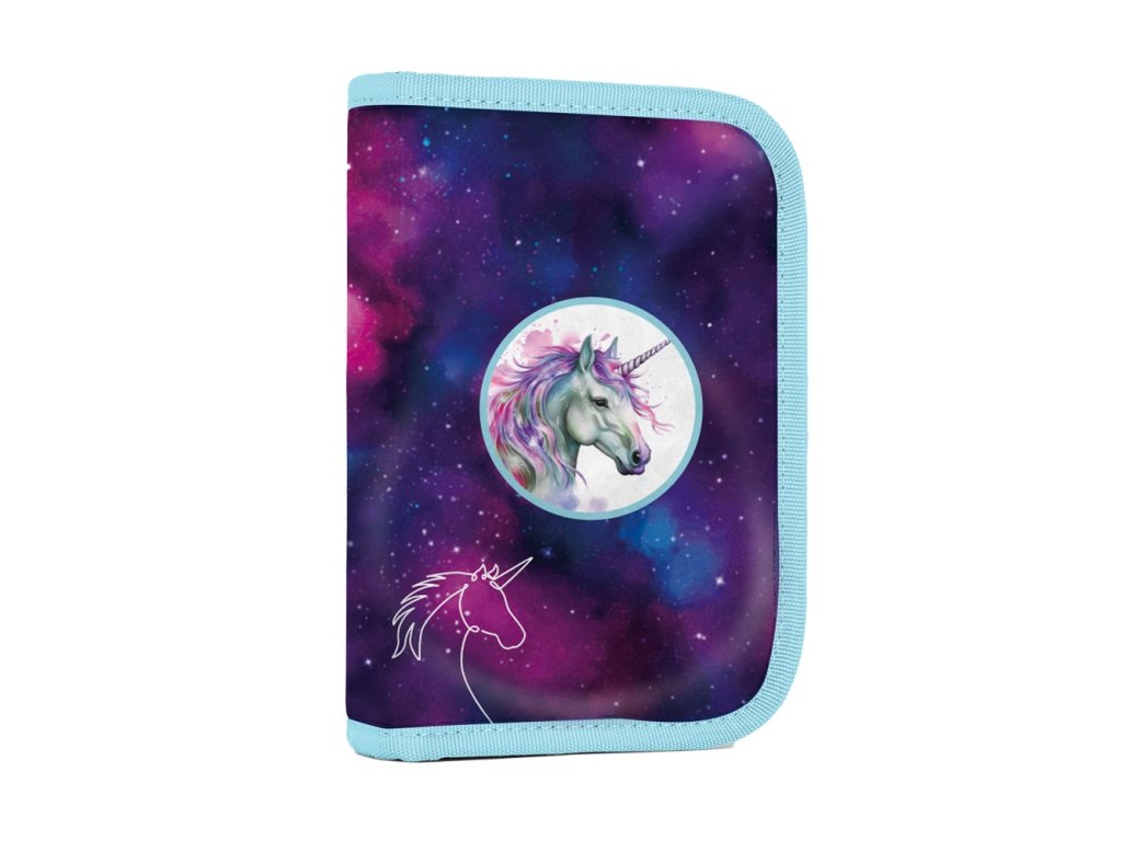 🎒 Školní penál OXY GO Unicorn 2025 je kvalitně zpracovaný jednopatrový penál se dvěma chlopněmi, určený pro přehledné uspořádání až 25 psacích pomůcek. Na vnitřních chlopních mají děti praktické fólie na školní rozvrh, které jim usnadní organizaci školního dne  zbozi.cz +8 e-prvnacek.cz +8 e-prvnacek.cz +8 . 📏 Rozměry: 205 × 140 × 35 mm ⚖️ Hmotnost: 200 g 🎨 Materiál: odolný polyester 🪄 Stylový design s motivem jednorožce z kolekce Unicorn. 🎨 Klíčové vlastnosti: 25 gumových pout pro pevné uchycení fixů, pastelek, tužek a per Fólie na rozvrh v každé chlopni Robustní zip pro bezpečné uzavření Tento prázdný školní penál je ideální pro děti, které si chtějí vymýšlet vlastní výbavu – stačí doplnit pastelky, pera, gumu a všechno připravit podle svých představ.