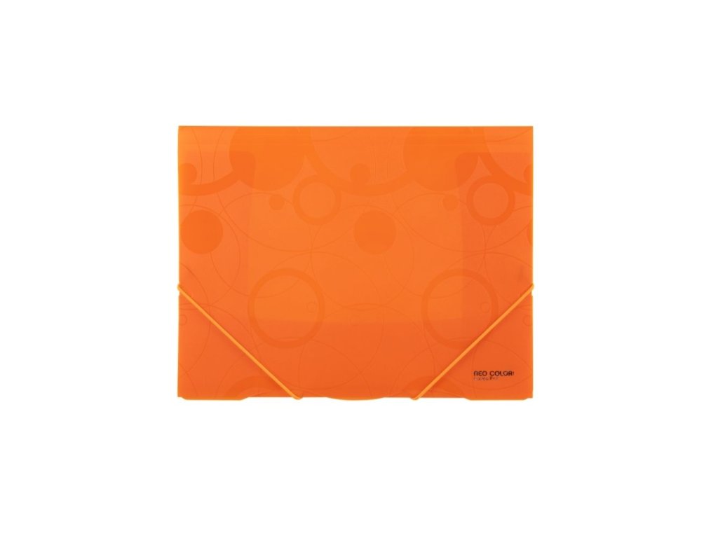 Spisové desky A4 s gumičkou NEOColori – oranžové