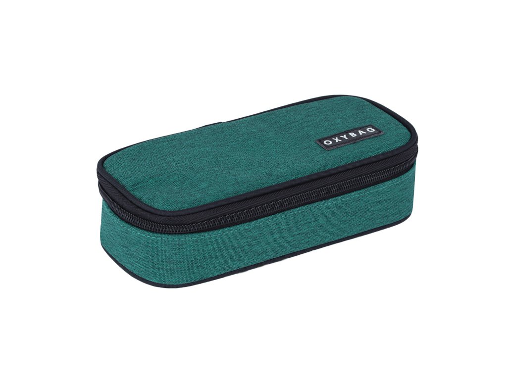 Školní penál etue komfort OXY UNICOLOR – green