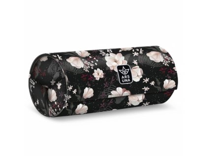 Školní penál Ars Una Flowery Black – rolovací