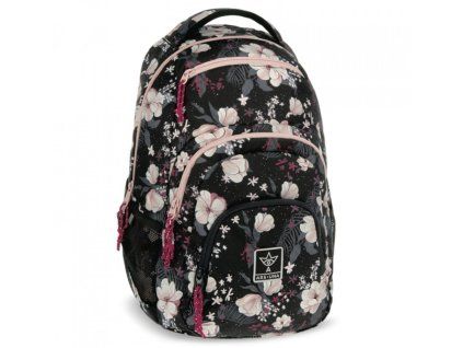 Studentský batoh Ars Una Flowery Black AU2