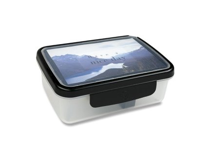 Svačinový box ZDRAVÁ SVÁČA – UNI černý