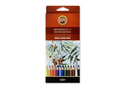 Aquarelove pastelky Koh‑i‑Noor – sada 12 barev (vodou rozpustné)