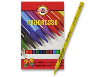 Pastelky Progresso dlouhé 24 barev - Koh-i-noor