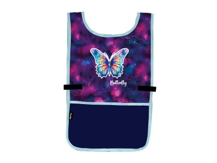 Dětská zástěra pončo na výtvarnou výchovu Motýl