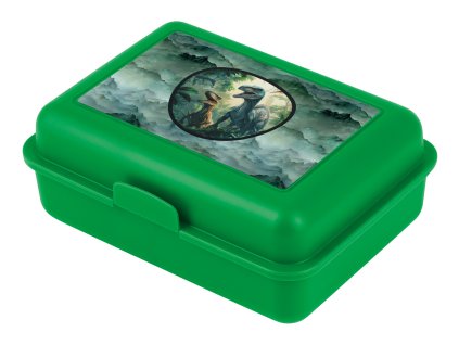 Baagl box na svačinu Dino – plastový svačinový box s přepážkou, 1,3 l