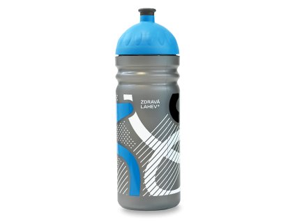 Zdravá lahev SPORT XO 0,7 l – modrá Peříčka + náhradní zátka