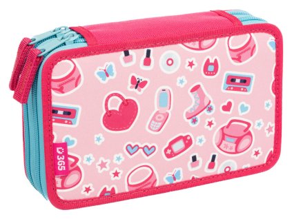 Školní penál dvoupatrový Stil - Pinky