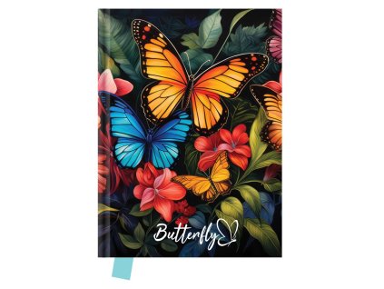 pamatnik junior 14x18 cm 80 listu motyl