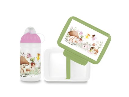 Set Zdravá láhev a Zdravá sváča Pohádkové víly (0,5 l)