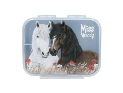 Svačinový box Miss Melody Dusty Rose – 3 přihrádky