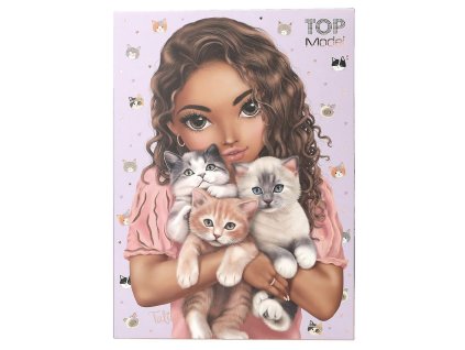 Dopisní sada se samolepkami Top Model Cat Love (Talita)