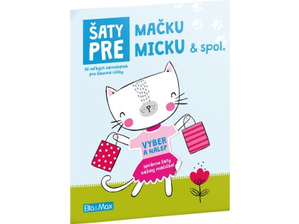 Šaty pro kočku Mínu – kniha samolepek (slovensky)