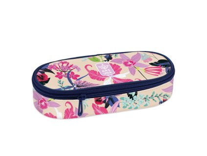 Školní penál Ars Una Beach Flowers – oválný