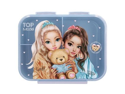 Svačinový box Top Model Bear Love – 3 přihrádky, Candy & Talita